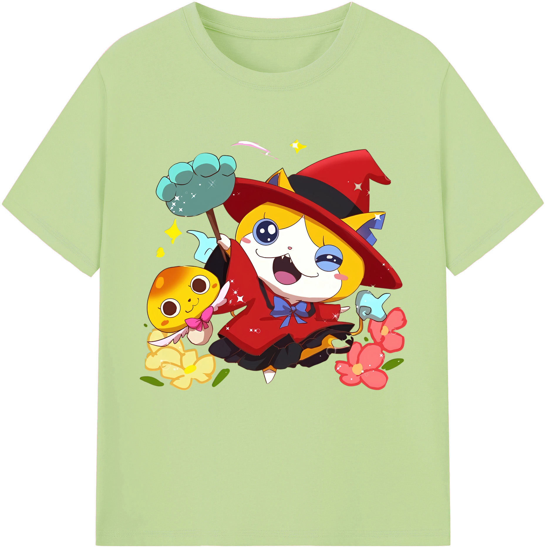 （画像用） 妖怪ウォッチ Yo-kai Watch 綿100％半袖Tシャツ（フロントプリント）
